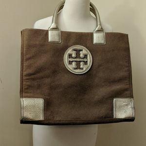 TORY BURCH WOOL XXL TOTE SEE PICS FOR DAMAGE PLS. Otherwise in great shape